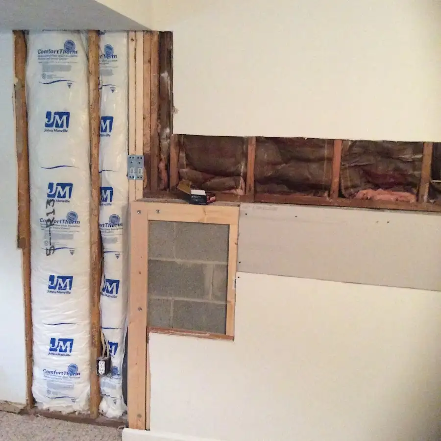 Wall insulation replacement during Odor Removal & Deodorization in East Niles